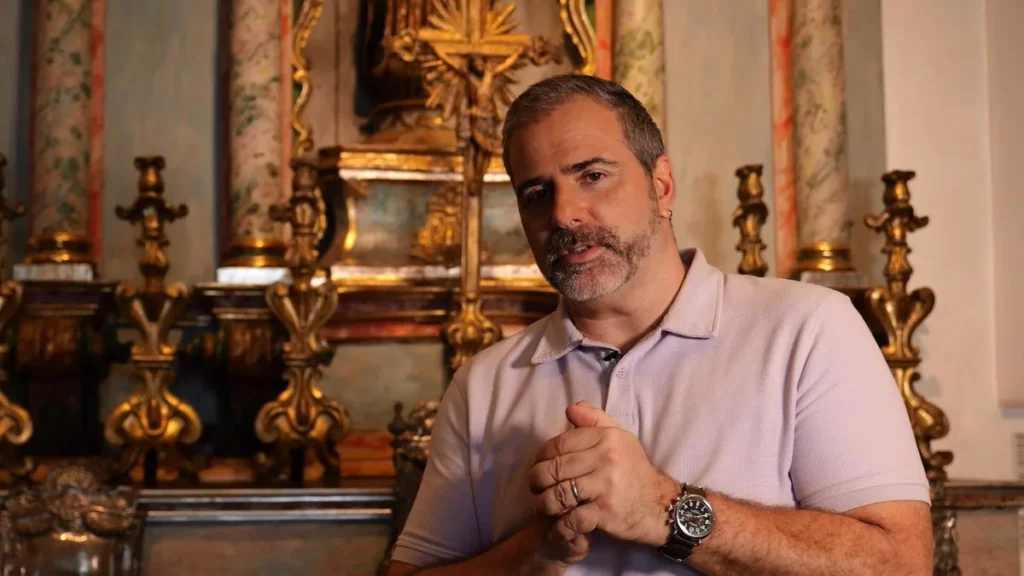 Imagem ARQ 2502 Reproducao TV Aparecida 2 do artigo "Expedições ao Sagrado" apresenta a história de Santa Clara de Assis, na Itália