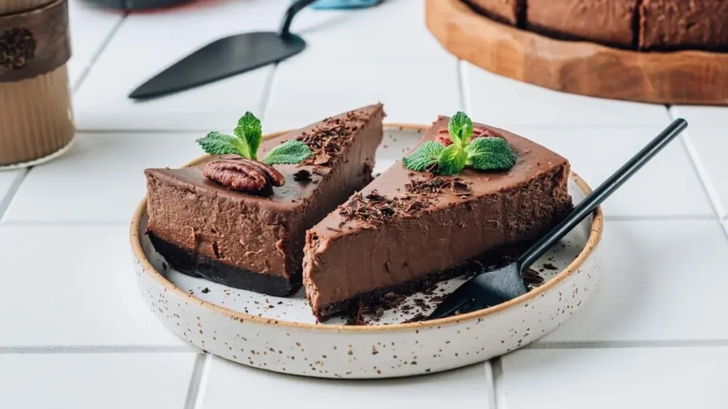 Imagem Cheesecake de Chocolate do artigo Chef no Ar: Cheesecake com Biscoito de Chocolate