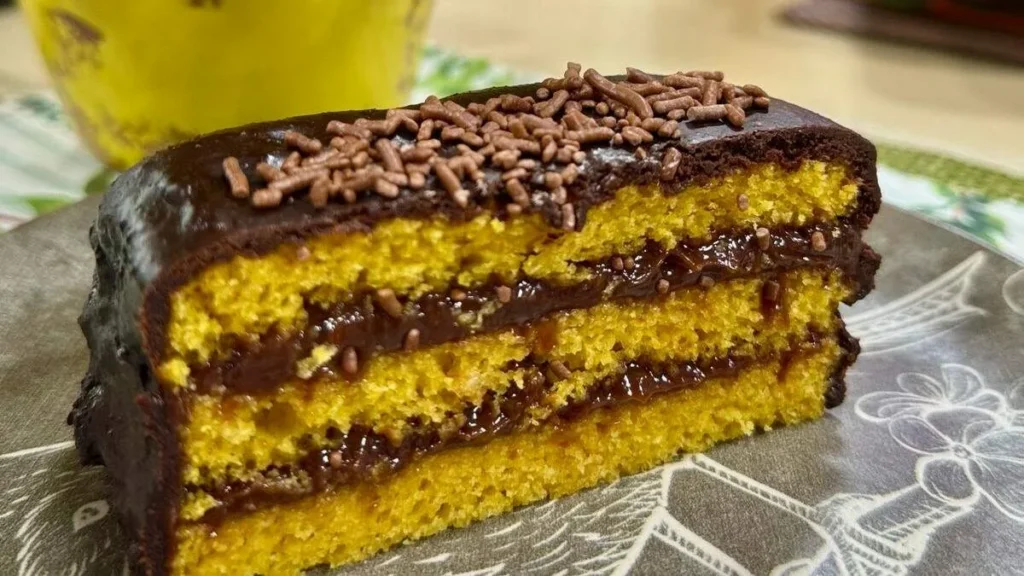 Imagem bolo de cenoura do artigo Bolo de Cenoura – Santa Receita
