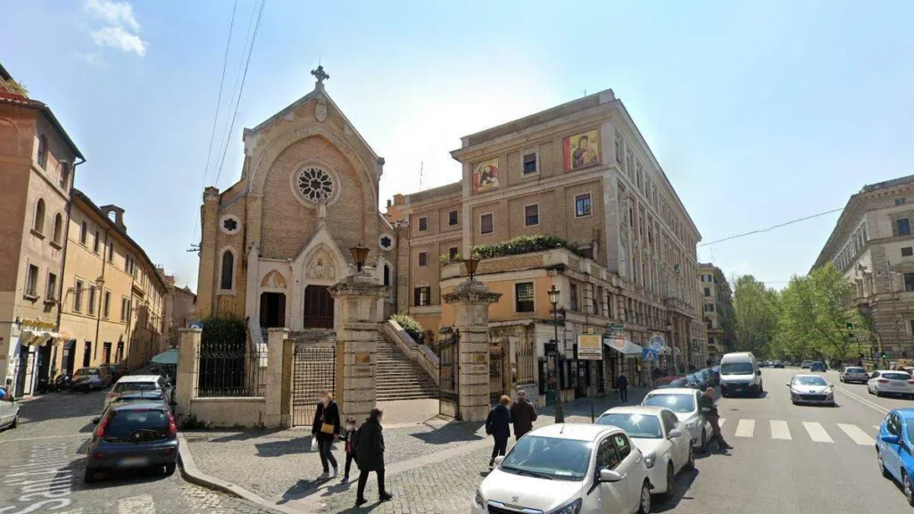 Igreja de Santo Afonso e Villa Caserta, na Via Merulana, atual Casa do Governo Geral da Congregação