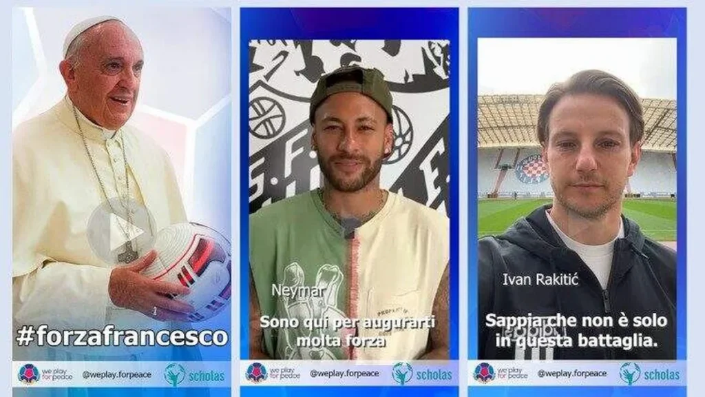 Imagem jogadores falam sobre papa do artigo Momentos que marcaram a jornada de recuperação do Papa Francisco