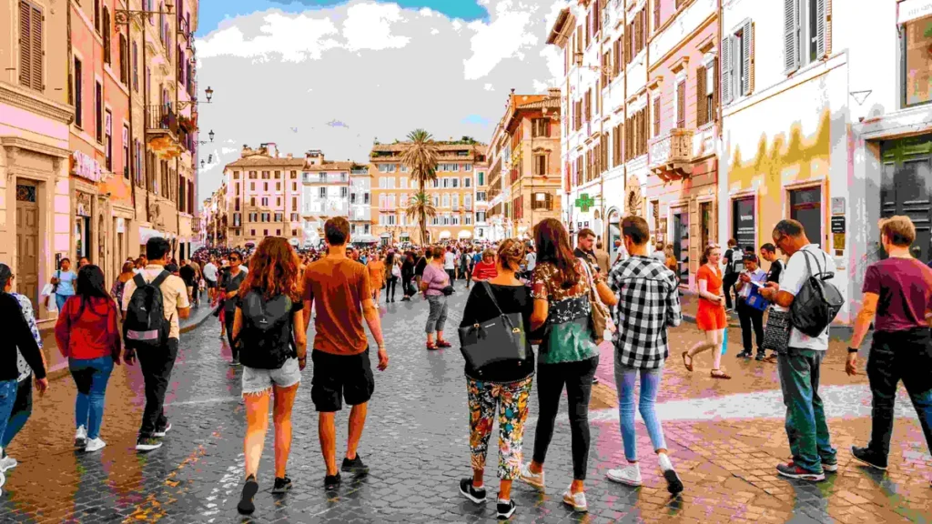 Imagem pessoas andando em roma do artigo Conheça ‘Julia’, a nova Assistente Virtual de Roma