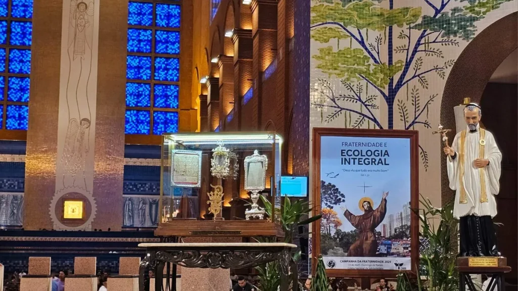 Imagem missa 53 romaria dos vicentinos do artigo Romaria dos Vicentinos traz Relíquia de São Vicente de Paulo ao Santuário Nacional