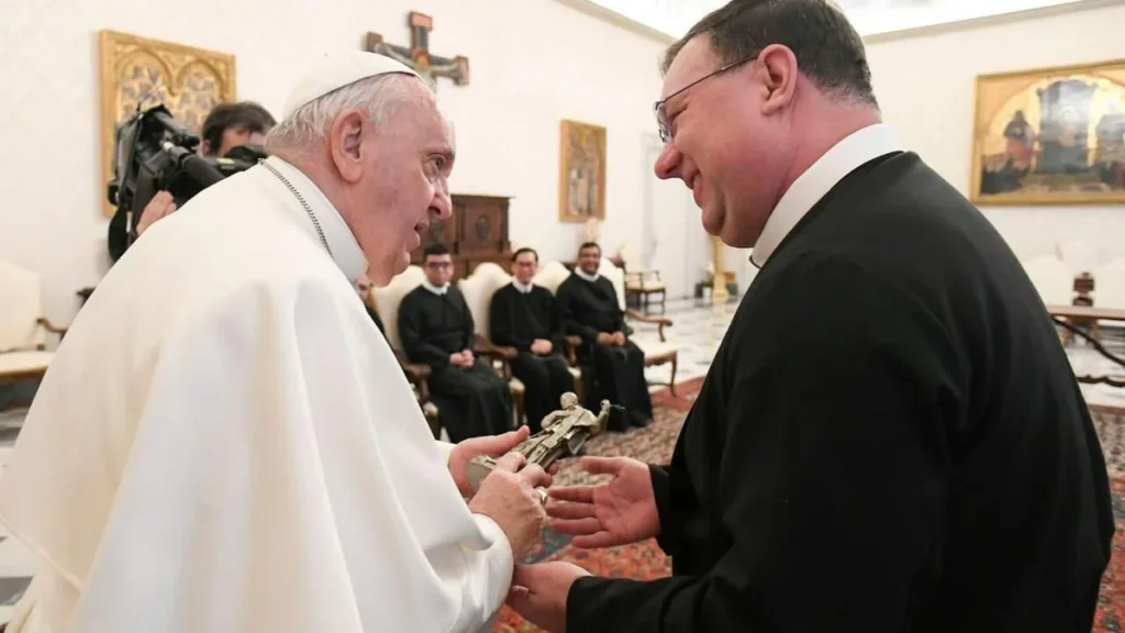 Imagem de Santo Afonso abençoada pelo Papa Francisco