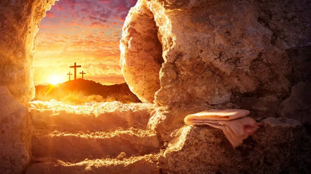 Imagem Lenco dobrado no Sepulcro do artigo A Ressurreição de Jesus é a nossa Ressurreição