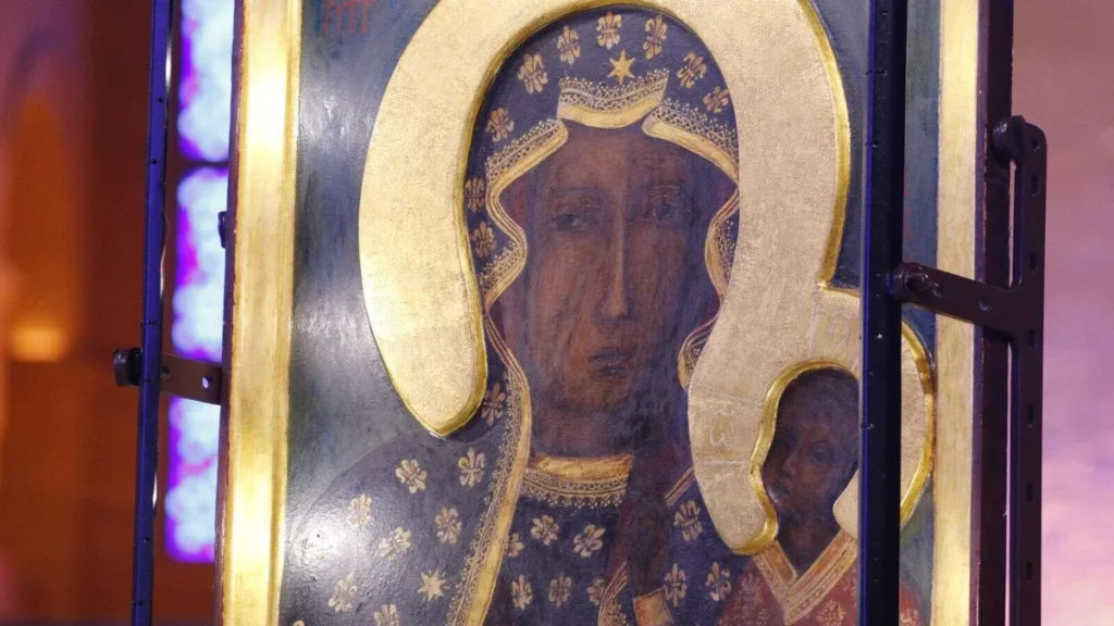 Imagem peregrinacao do Icone de Nossa Senhora de Czestochowa em Aparecida 2025 do artigo Częstochowa: peregrinação da Virgem Negra une nações pela Esperança