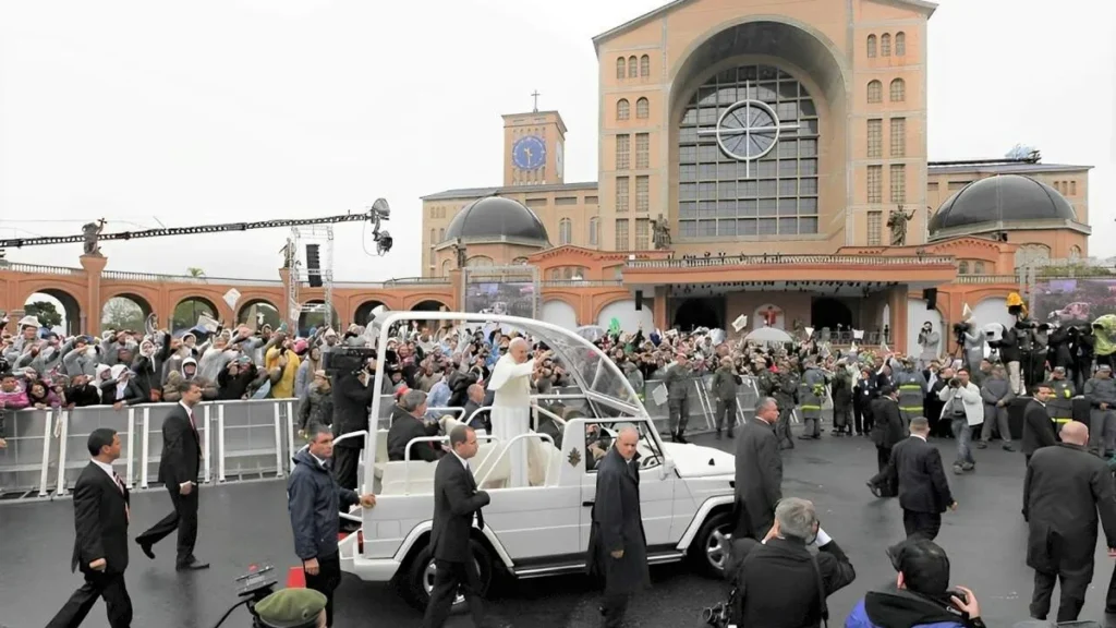 Imagem Papa em Aparecida do artigo Colaboradores do Santuário falam do convívio com o Papa Francisco