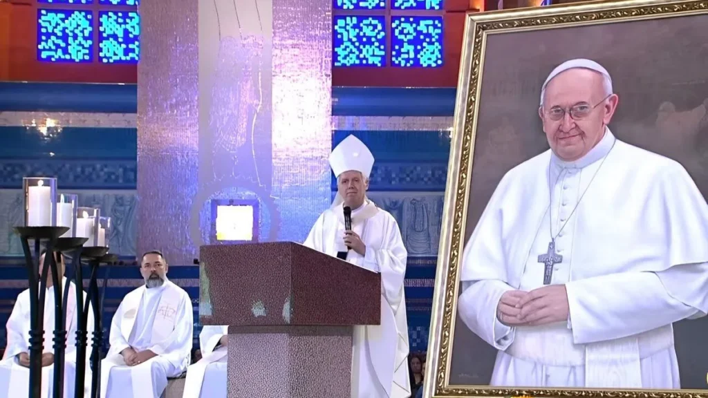 Imagem Dom Orlando na missa 21 04 2025 do artigo O que o Espírito Santo quer da Igreja?