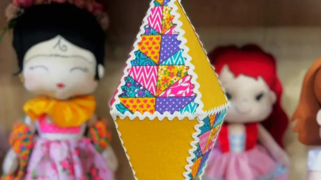 Imagem Balao junino FVM do artigo Balão junino em feltro - Faça Você Mesmo