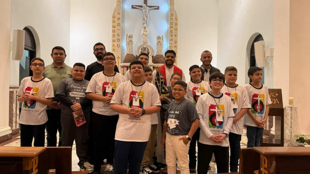 Redentoristas acolheram 12 meninos para encontro vocacional em Aparecida (SP).