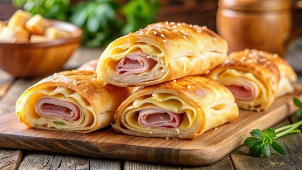 Imagem Enroladinho de presunto e queijo do artigo Bem-vindos ao Arraial: Enroladinho de Presunto e Queijo