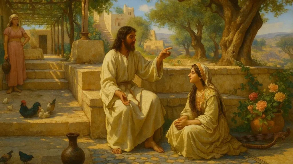 Imagem Jesus Marta e Maria do artigo Reflexão Semanal: a amizade e a hospitalidade