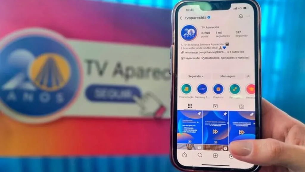 Imagem 20 anos TV Aparecida do artigo A TV Aparecida conectada com você!