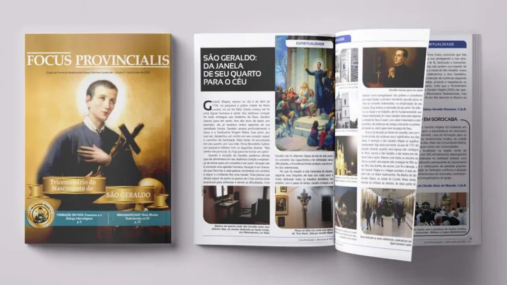 Imagem Revista Focus Provincialis do artigo Revista Redentorista destaca a espiritualidade de São Geraldo Majella