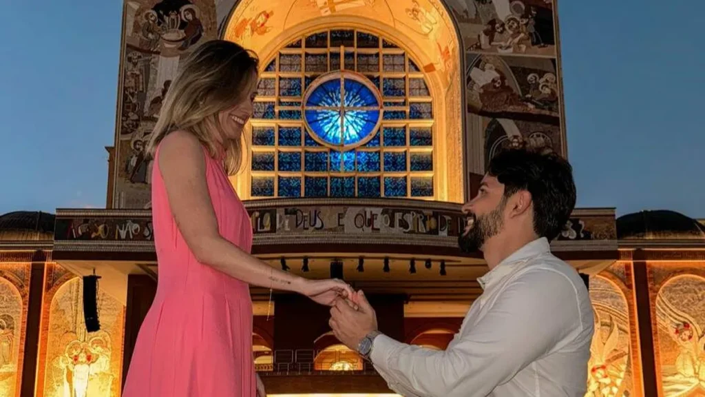 Imagem casal noivos em Aparecida do artigo Um pedido de casamento aos pés de Nossa Senhora Aparecida