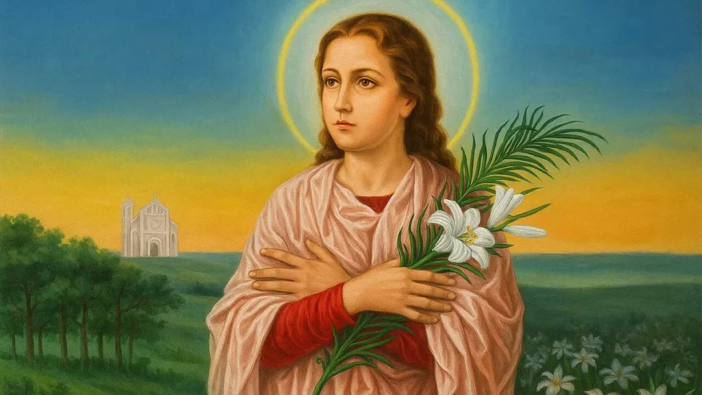Imagem Santa Maria Goretti do artigo Reze com fé a oração de Santa Maria Goretti