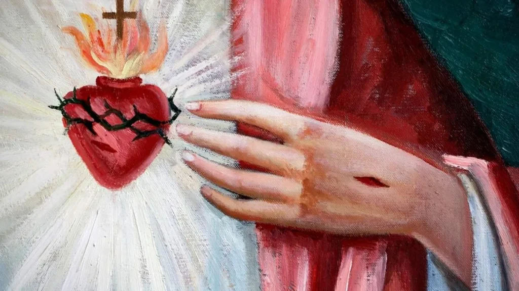Imagem Sagrado Coracao de Jesus do artigo Rezemos ao Sagrado Coração de Jesus nesta 1ª sexta-feira de agosto