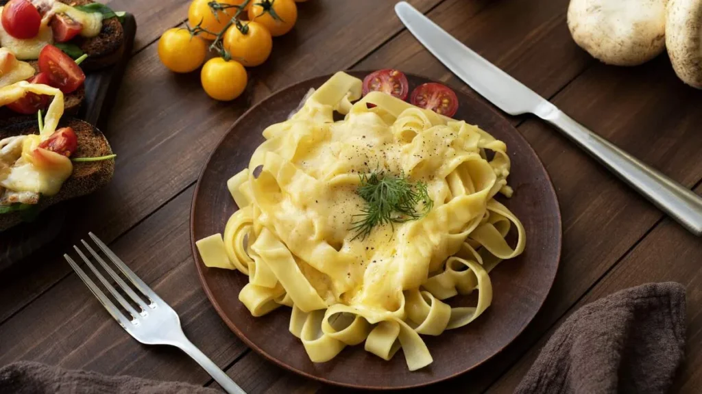 Imagem Macarrao ao molho de 4 queijos do artigo Um Cotidiano bem Temperado: Macarrão de Forno aos 4 Queijos