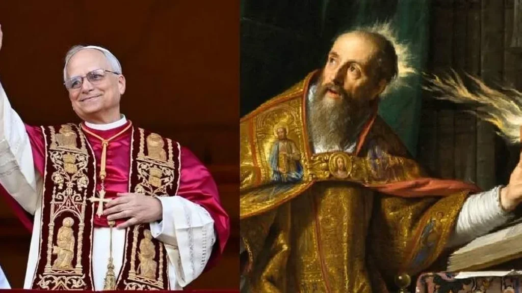 Imagem papa leao xiv e santo agostinho do artigo Papa Leão XIV e Santo Agostinho: um mesmo coração inquieto