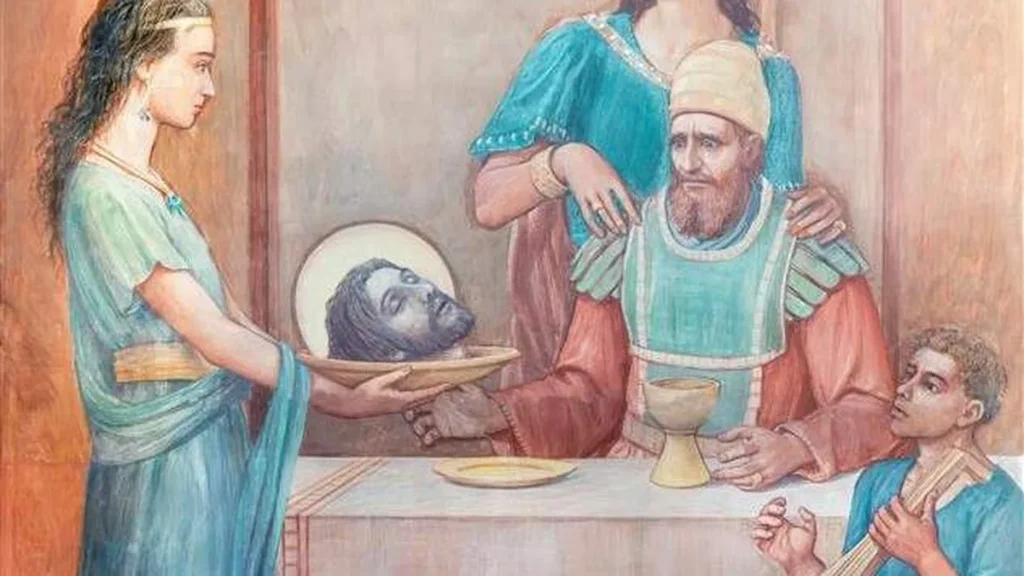Imagem pintura do martirio de sao joao batista do artigo O testemunho de São João Batista em seu martírio