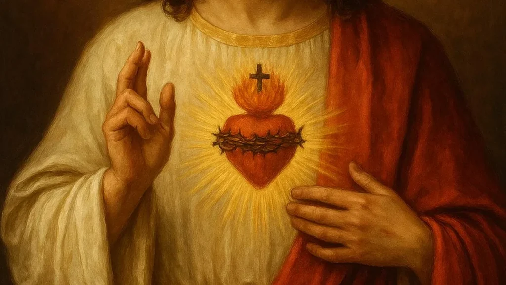 Imagem Sagrado Coracao de Jesus do artigo Rezemos ao Sagrado Coração de Jesus nesta 1ª sexta-feira de setembro