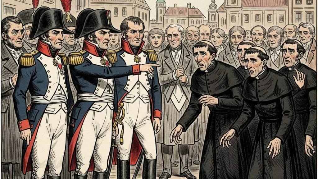 Missionários Redentoristas sendo expulsos de Varsóvia