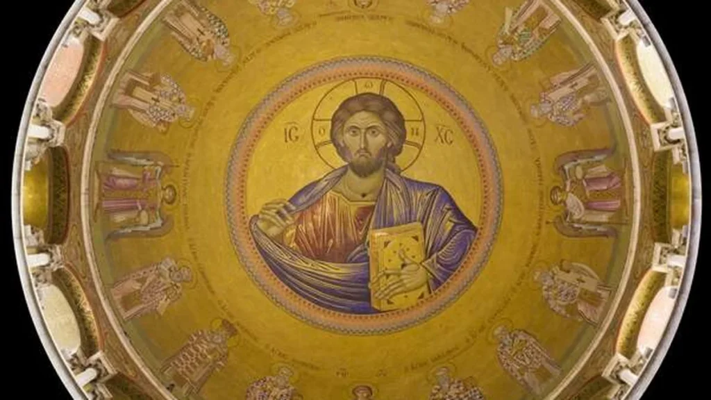 Imagem ISR 2013 Jerusalem Holy Sepulchre dome do artigo Na hipóstase Trinitária, Jesus é divino e humano