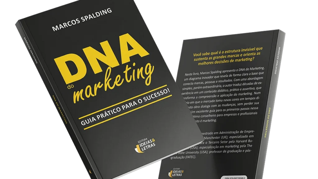 Imagem dna do marketing 1000x1000px do artigo Marketing com propósito é tema de novo livro da Ideias & Letras