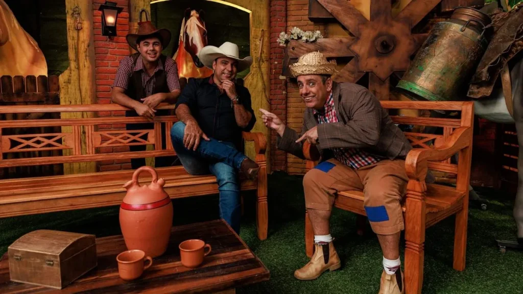Imagem apresentadores terra da padroeira Juan Ribeiro do artigo Terra da Padroeira exibe entrevistas com Lauana Prado e Gustavo Mioto