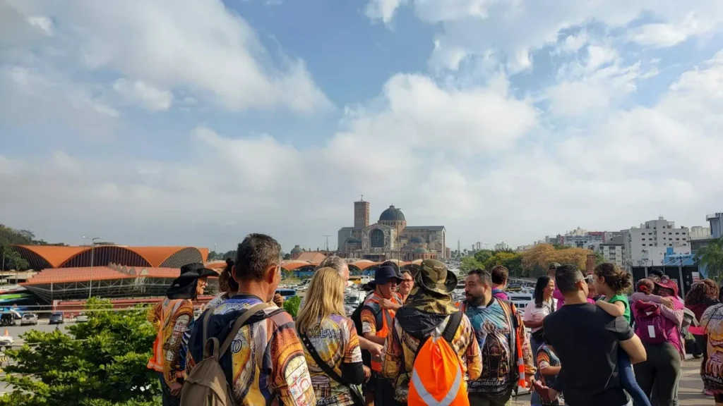 Imagem Chegada dos peregrinos do artigo Festa da Padroeira: Santuário Nacional recebe cerca de 40 mil peregrinos a pé