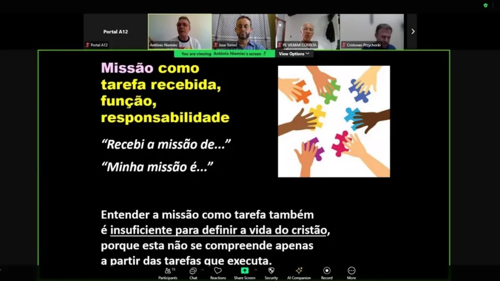 Imagem Formacao continuada Bahia do artigo Formação virtual fortalece a missão dos Redentoristas na Bahia