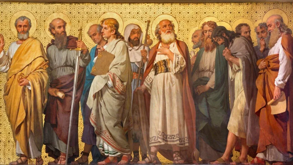Imagem Imagem dos 12 apostolos do artigo Sugestões de músicas para a Solenidade de Todos os Santos