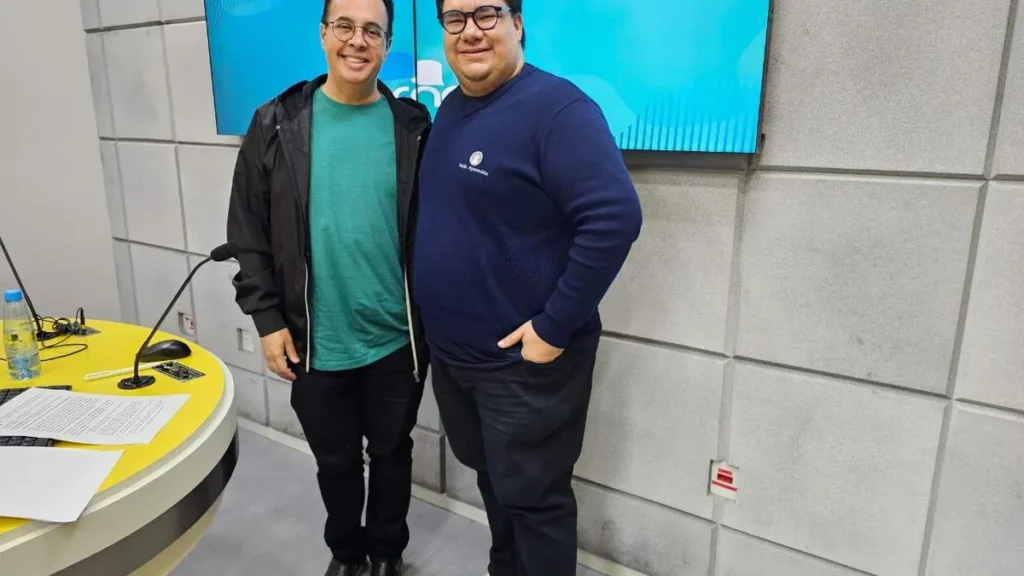 Imagem Professor Mateus Glorioso coordenador dos projetos de extensao do Unisal no JR do artigo Lorena debate inclusão e direitos da pessoa com deficiência