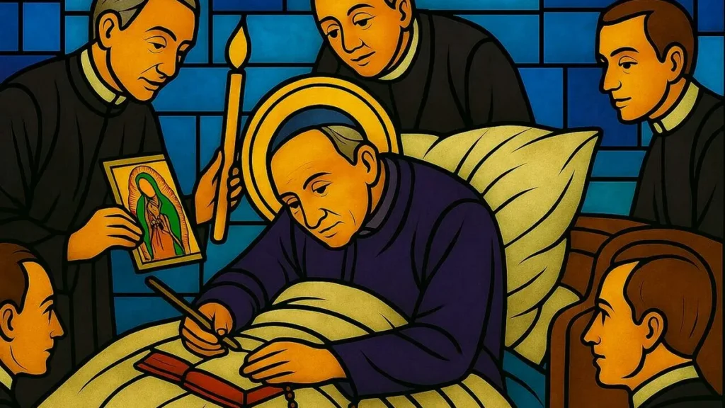 Vitral de Santo Afonso e Nossa Senhora de Guadalupe