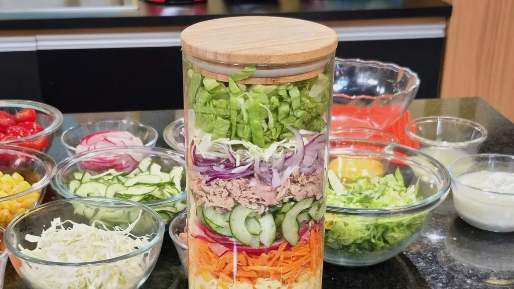 Imagem salada de pote sabor de vida do artigo Salada no Pote (Faça e Venda) - Sabor de Vida