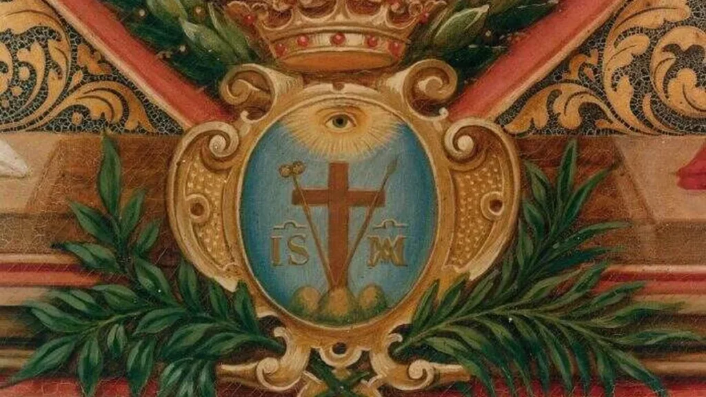 Brasão Redentorista, pintura do Irmão o irmão Max Schmalzl.