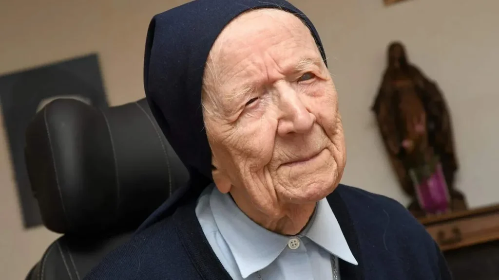 Imagem Irma Andres do artigo Pessoa mais velha do mundo, freira francesa morre aos 118 anos