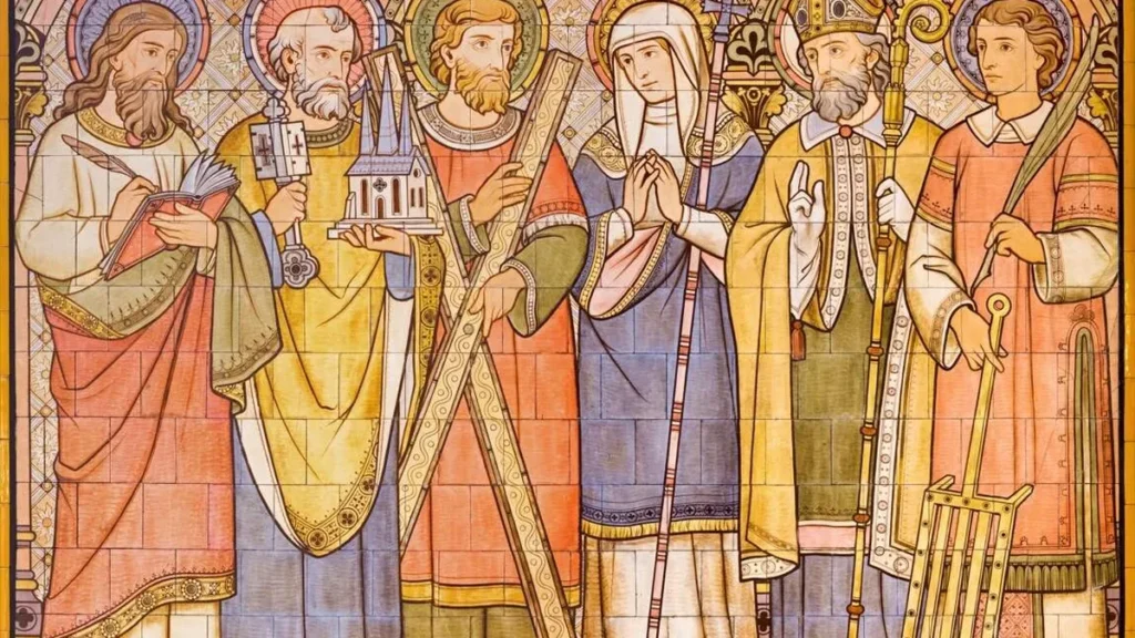 Imagem imagens de varios santos da igreja do artigo Por que a Igreja tem um dia para celebrar todos os santos?