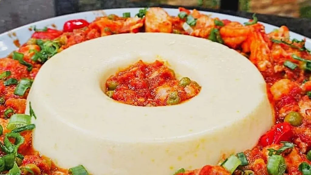 Imagem manjar salgado com molho de peixe sabor de vida do artigo Manjar de Milho com Molho de Peixe - Sabor de Vida