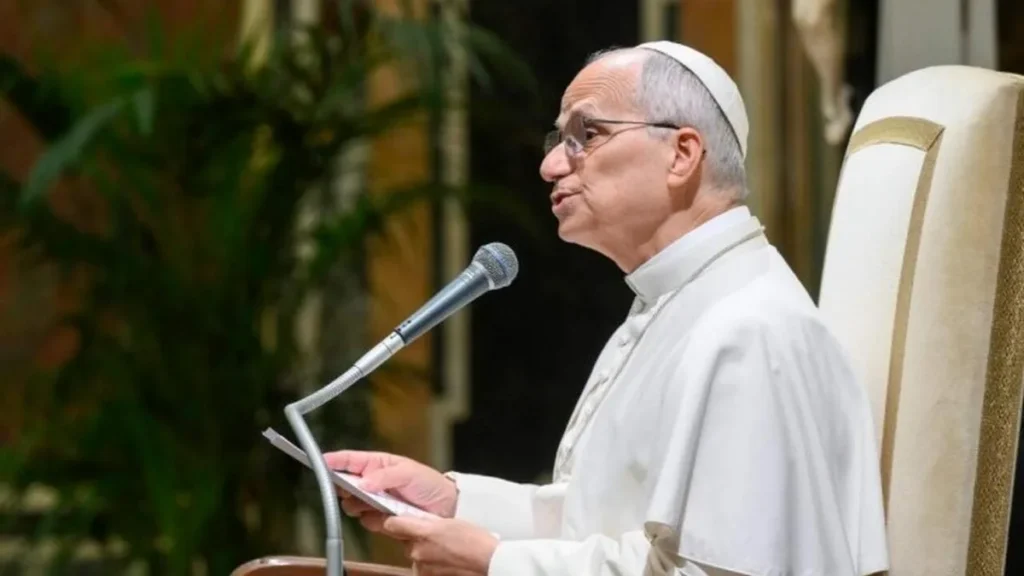 Imagem papa leao do artigo Papa destaca esperança cristã no IX Dia Mundial dos Pobres