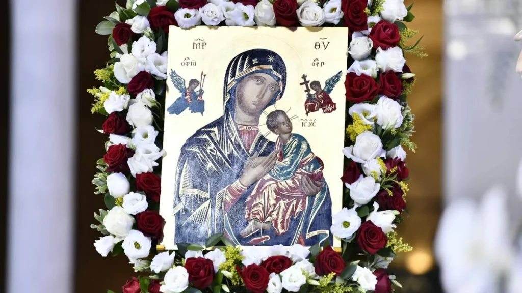 Imagem Missa Nossa Senhora do Perpetuo Socorro e Sagrado Coracao de Jesus do artigo Ícone do Perpétuo Socorro entregue aos Redentoristas