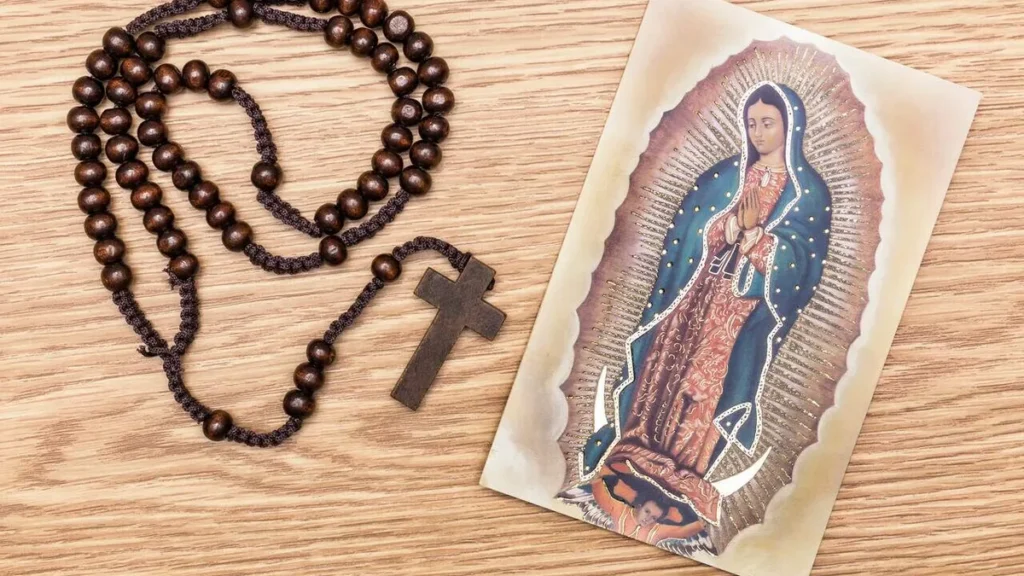 Imagem panfleto nossa senhora guadalupe terco do artigo Começa hoje a novena de Nossa Senhora de Guadalupe