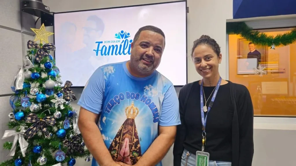 Imagem Entrevista sobre Terco dos Homens no Bom Dia em Familia do artigo Terço dos Homens: "Com a fé de Maria, rezamos pela família"
