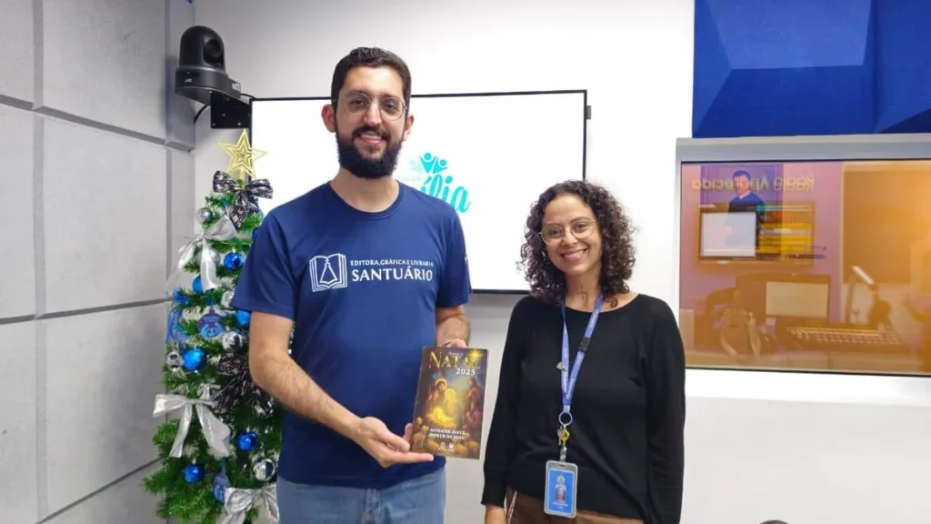 Imagem Frater Jefferson no Bom Dia em Familia do artigo Advento: espiritualidade e preparação em família para o Natal