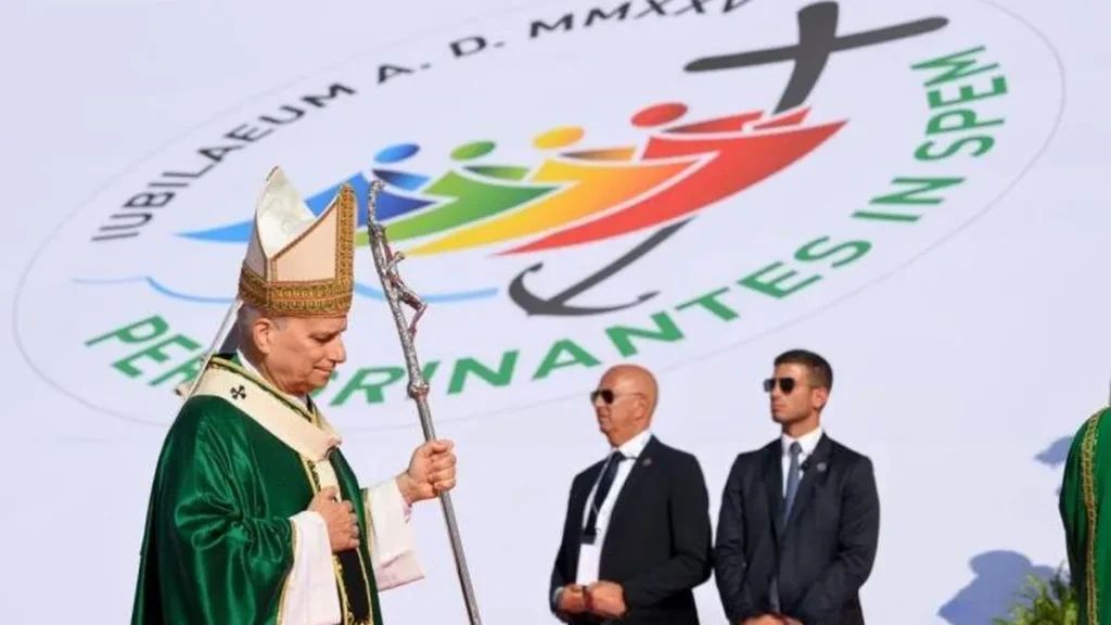 Papa Leão XIV no Jubileu dos Jovens em 2025