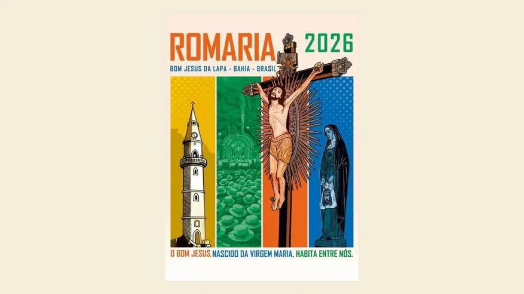 Imagem Cartaz da Romaria Bom Jesus da Lapa do artigo Santuário do Bom Jesus da Lapa lança tema da Romaria 2026