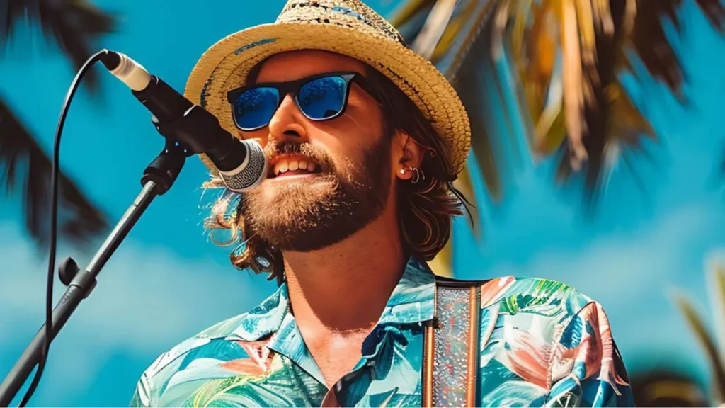 Imagem Homem cantando musicas de verao Nosso Palco do artigo O Verão em Canções