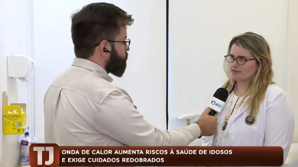 Imagem cuidados com idosos no verao tj aparecida do artigo Ondas de calor intensificam os cuidados com a desidratação dos idosos; veja a reportagem