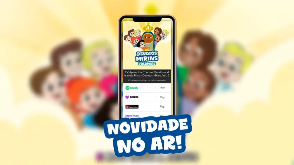 Imagem musicas novas no spotify do artigo Novas músicas Devotos Mirins nas plataformas de áudio