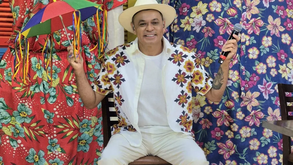 Imagem ATN 1702 Reproducao TV Aparecida 1 do artigo Frank Aguiar comanda a folia de carnaval do Aqui Tem Nordeste